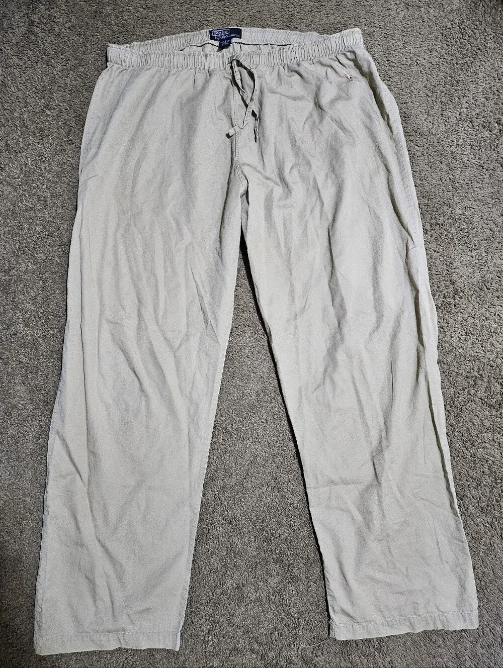 POLO RALPH LAUREN MEN'S LOUNGE PANTS SIZE L TAN